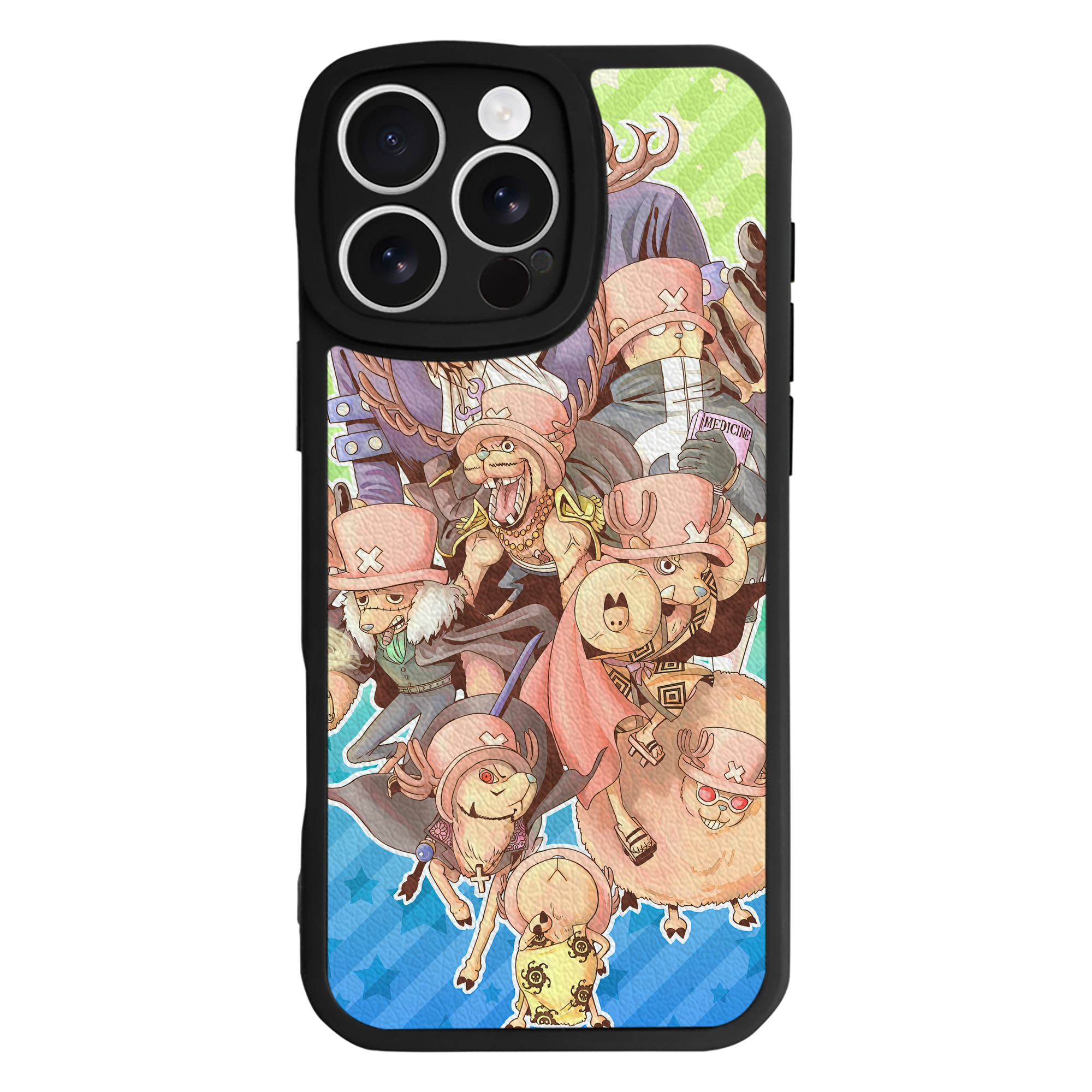 （画像用） ワンピース ONE PIECE 【iPhone 16シリーズ対応】シリコンスマホケース（レザー調） 材質：シリコン